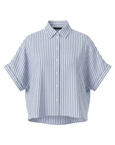 Withblack - WBLBianca Batsleeve Skjorte - Blue/White strip 